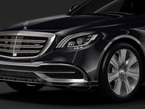 mercedes maybach s 650 guard x222 2018 3D Model