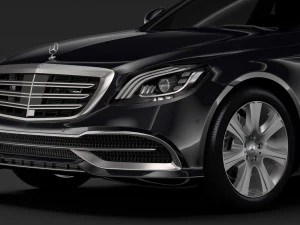 mercedes maybach s 650 guard x222 2018 3D Model
