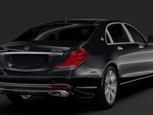 mercedes maybach s 650 guard x222 2018 3D Model