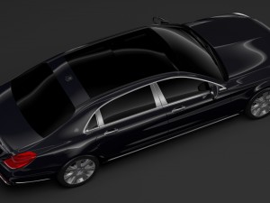 mercedes maybach s 650 guard x222 2018 3D Model