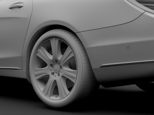 mercedes maybach s 650 guard x222 2018 3D Model