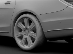 mercedes maybach s 650 guard x222 2018 3D Model