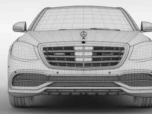 mercedes maybach s 650 guard x222 2018 3D Model