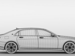 mercedes maybach s 650 guard x222 2018 3D Model