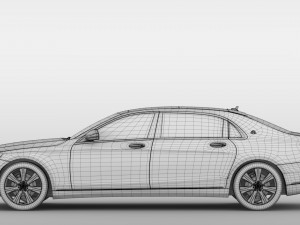 mercedes maybach s 650 guard x222 2018 3D Model