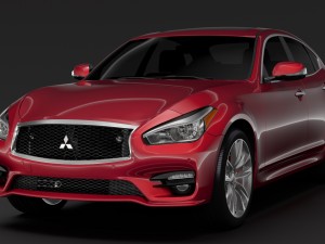mitsubishi proudia s 2018 3D Model