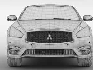 mitsubishi proudia s 2018 3D Модель
