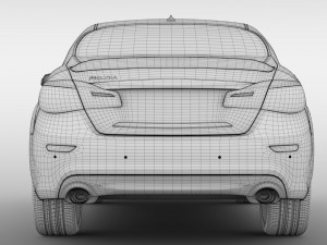 mitsubishi proudia s 2018 3D Модель