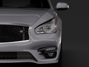 nissan fuga sport long 2018 3D Model