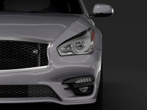 nissan fuga sport longo 2018 Modelo 3D