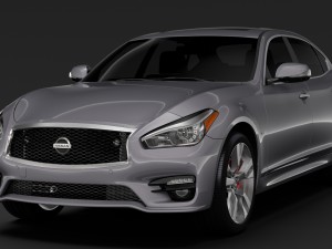 nissan fuga sport long 2018 3D-Modell