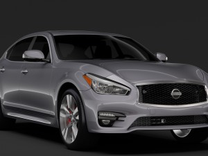 nissan fuga sport long 2018 3D-Modell