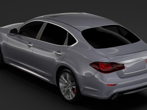 nissan fuga sport long 2018 3D-Modell