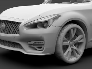 nissan fuga sport long 2018 3D-Modell