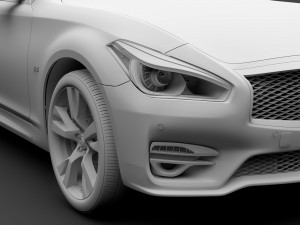 nissan fuga sport long 2018 3D-Modell