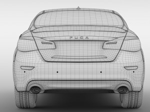 nissan fuga sport long 2018 3D-Modell
