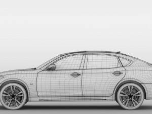 nissan fuga sport long 2018 3D-Modell