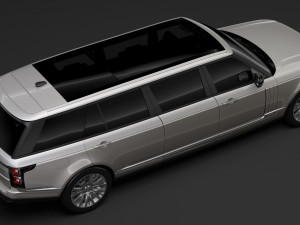 range rover svautobiography limo l405 2019 3D 模型