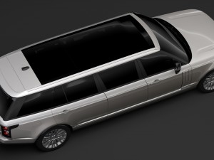 range rover svautobiography limo l405 2019 3D 模型
