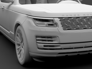 range rover svautobiography limo l405 2019 3D 模型