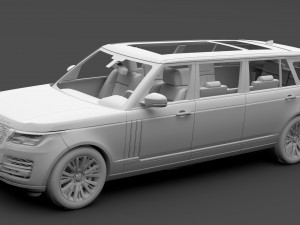 range rover svautobiography limo l405 2019 3D 模型