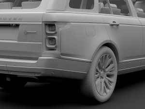 range rover svautobiography limo l405 2019 3D 模型