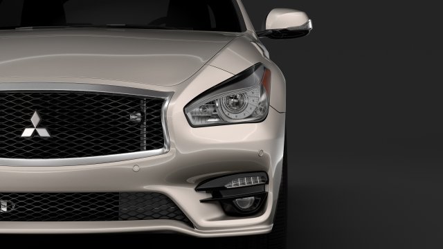 mitsubishi dignity s 2018 Model 3D .c4d .max .obj .3ds .fbx .stl .blend 