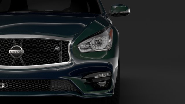 nissan fuga sport 2018 Model 3D .c4d .max .obj .3ds .fbx .stl .blend 