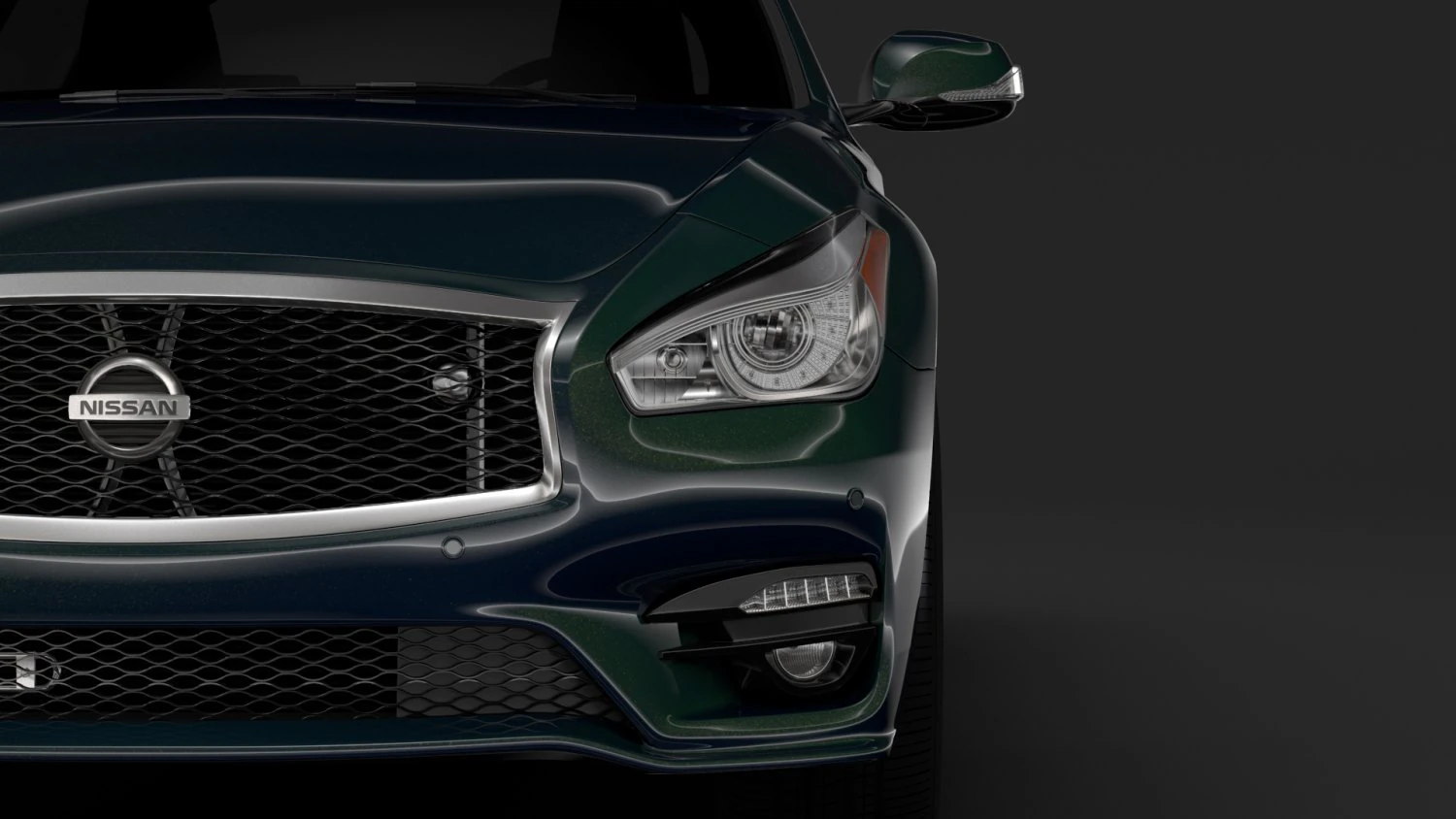 nissan fuga sport 2018 3D Model .c4d .max .obj .3ds .fbx .stl .blend 
