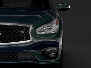 nissan fuga sport 2018 3D Model