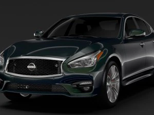 nissan fuga sport 2018 3D Model