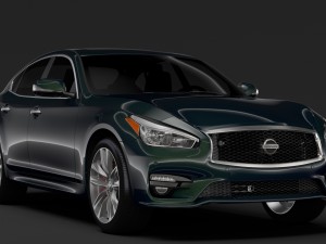 nissan fuga sport 2018 Model 3D