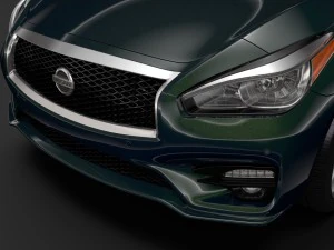 nissan fuga sport 2018 3D Model