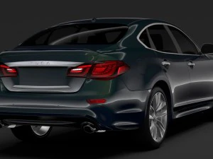 nissan fuga sport 2018 3D Model