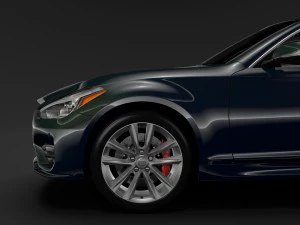 nissan fuga sport 2018 3D Model