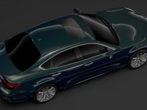 nissan fuga sport 2018 3D Model