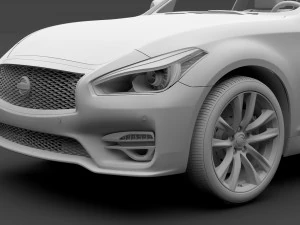 nissan fuga sport 2018 3D Model