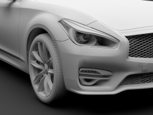 nissan fuga sport 2018 Model 3D