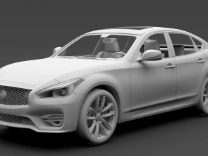nissan fuga sport 2018 3D Model
