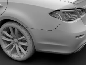 nissan fuga sport 2018 3D Model