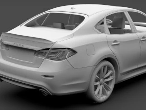 nissan fuga sport 2018 3D Model