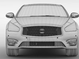 nissan fuga sport 2018 3D Model