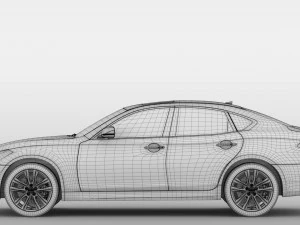 nissan fuga sport 2018 3D Model