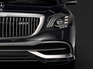 mercedes maybach s 650 pullman guard vv222 2019 3Dモデル