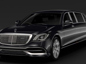mercedes maybach s 650 pullman guard vv222 2019 Model 3D
