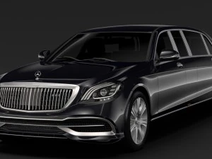 mercedes maybach s 650 pullman guard vv222 2019 3D Model