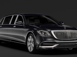 mercedes maybach s 650 pullman guard vv222 2019 Model 3D
