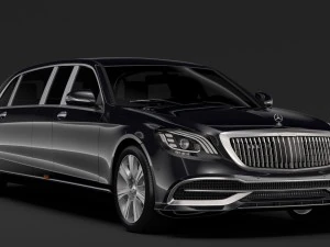 mercedes maybach s 650 pullman guard vv222 2019 3D Model
