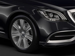 mercedes maybach s 650 pullman guard vv222 2019 3D Model