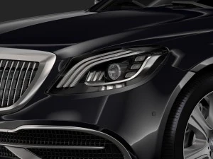 mercedes maybach s 650 pullman guard vv222 2019 3D Model